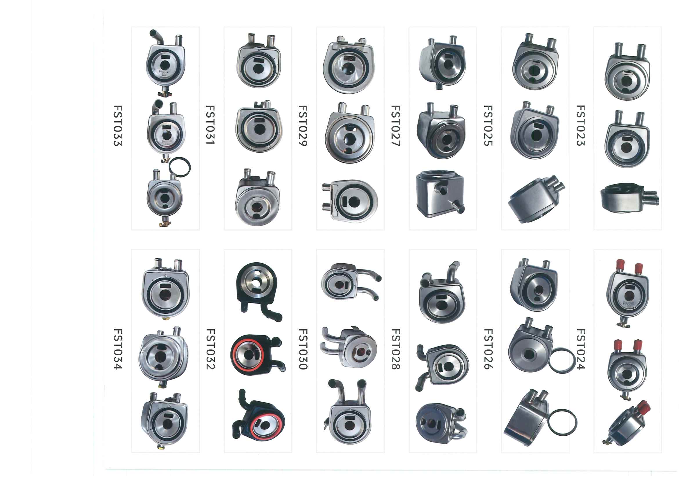 FST023–FST034 oil cooler references