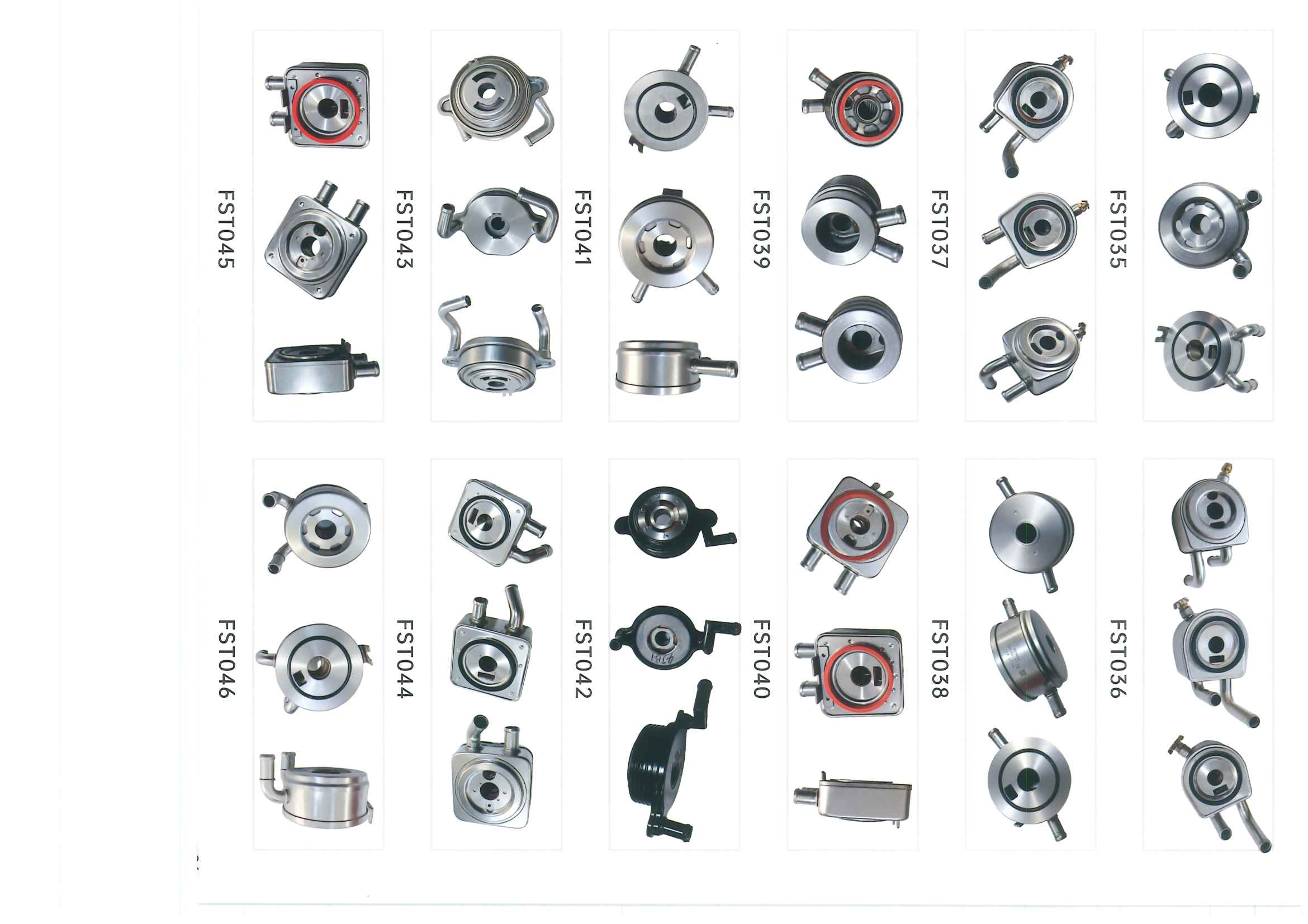 FST035–FST046 oil cooler references
