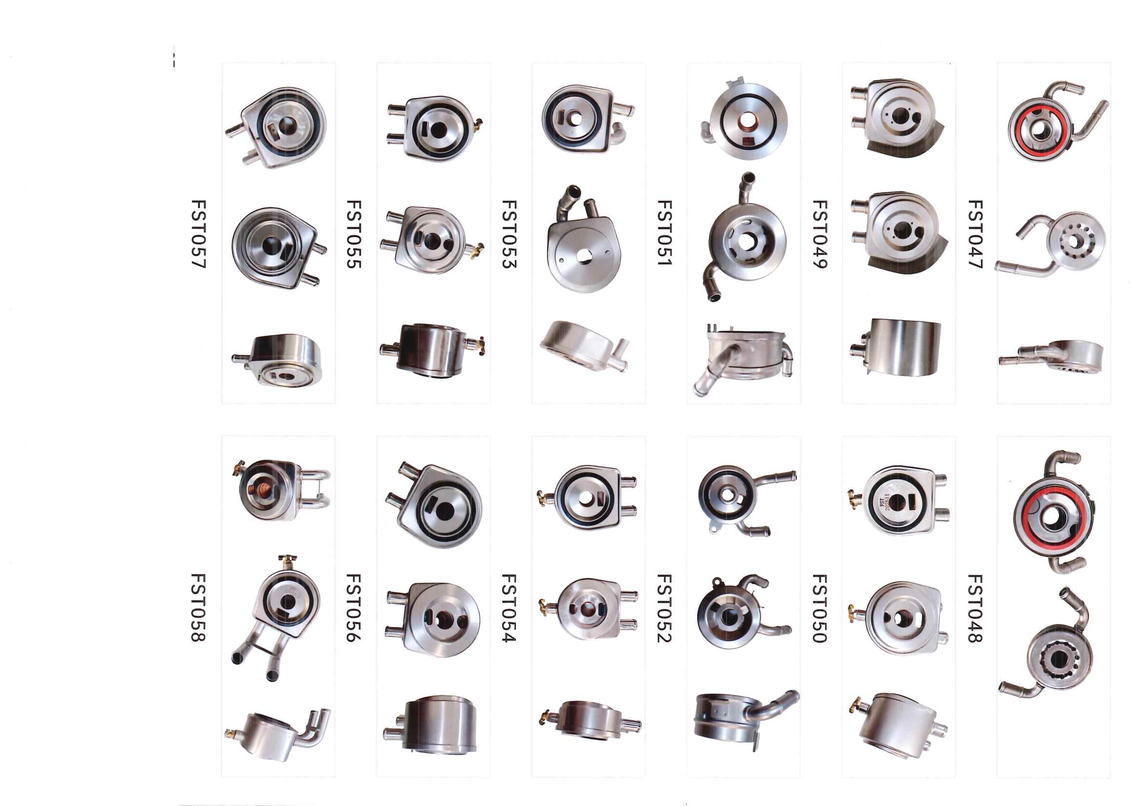 FST047–FST058 oil cooler references