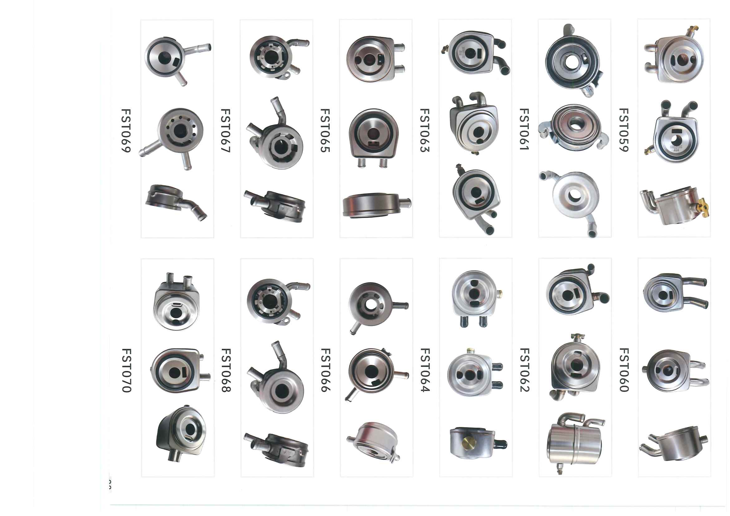 FST059–FST070 oil cooler references