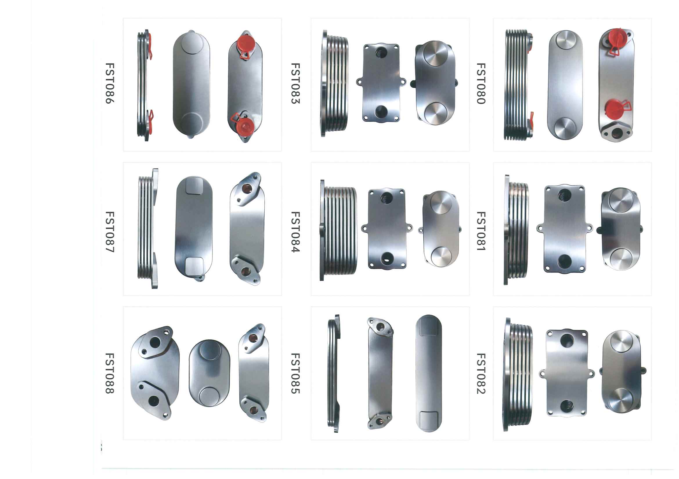 FST080–FST088 oil cooler references