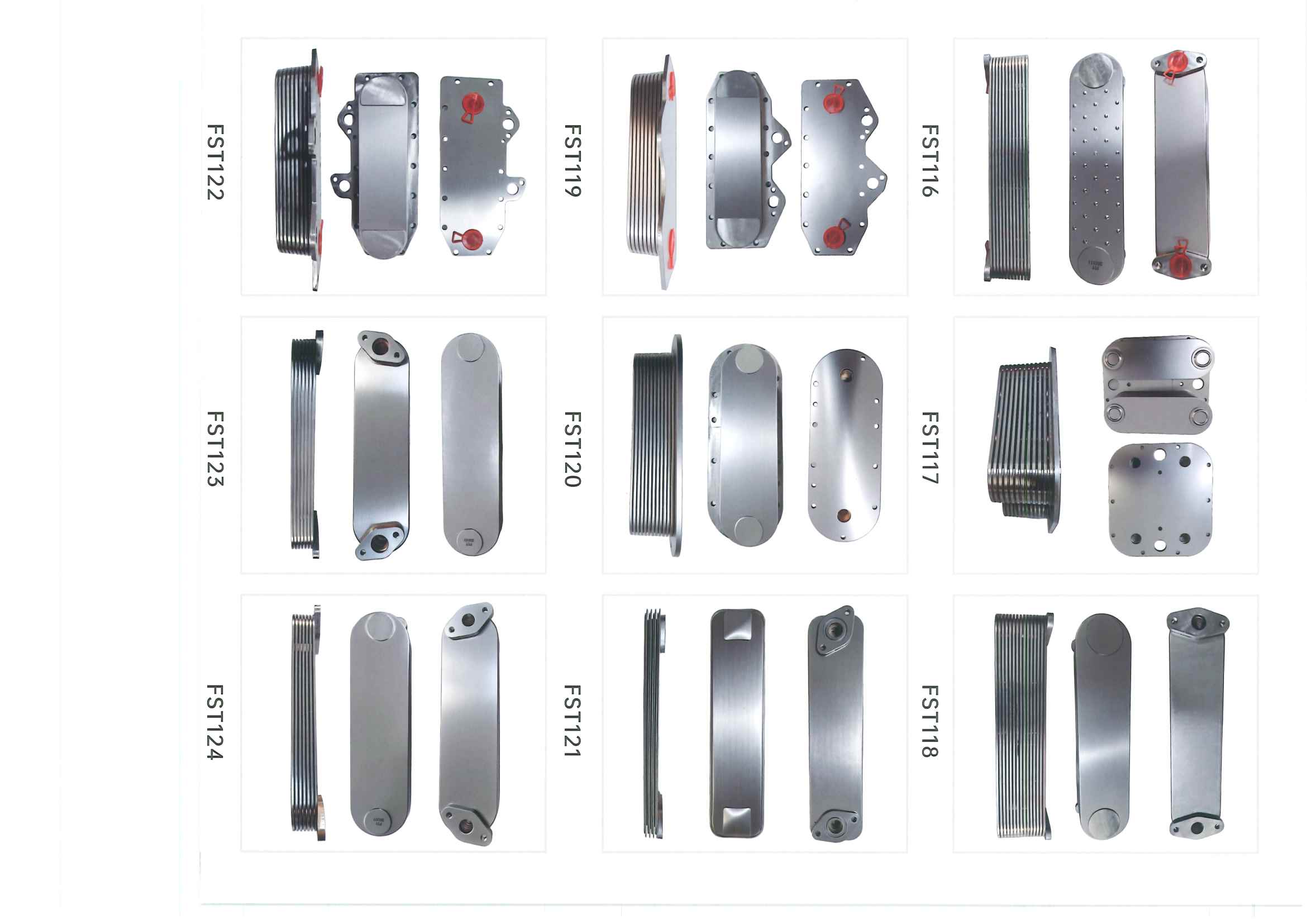 FST116–FST124 oil cooler references