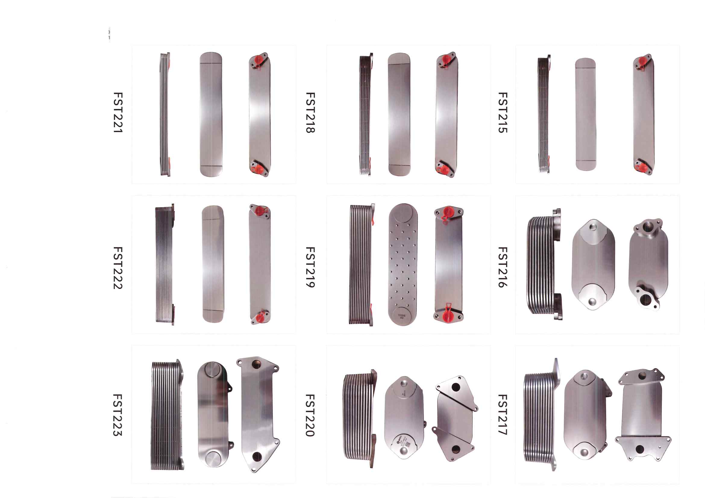 FST215–FST223 oil cooler references