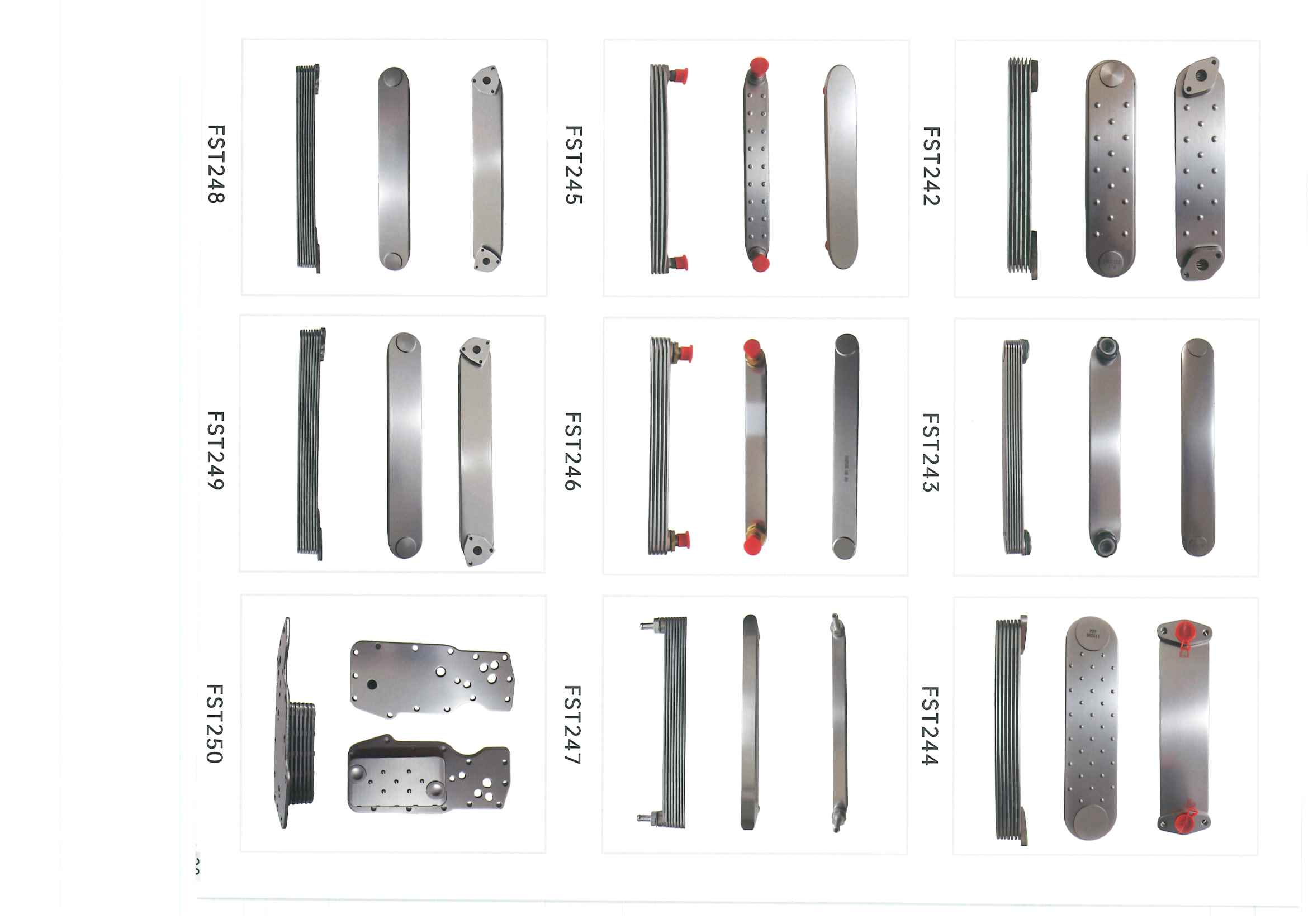 FST242–FST250 oil cooler references