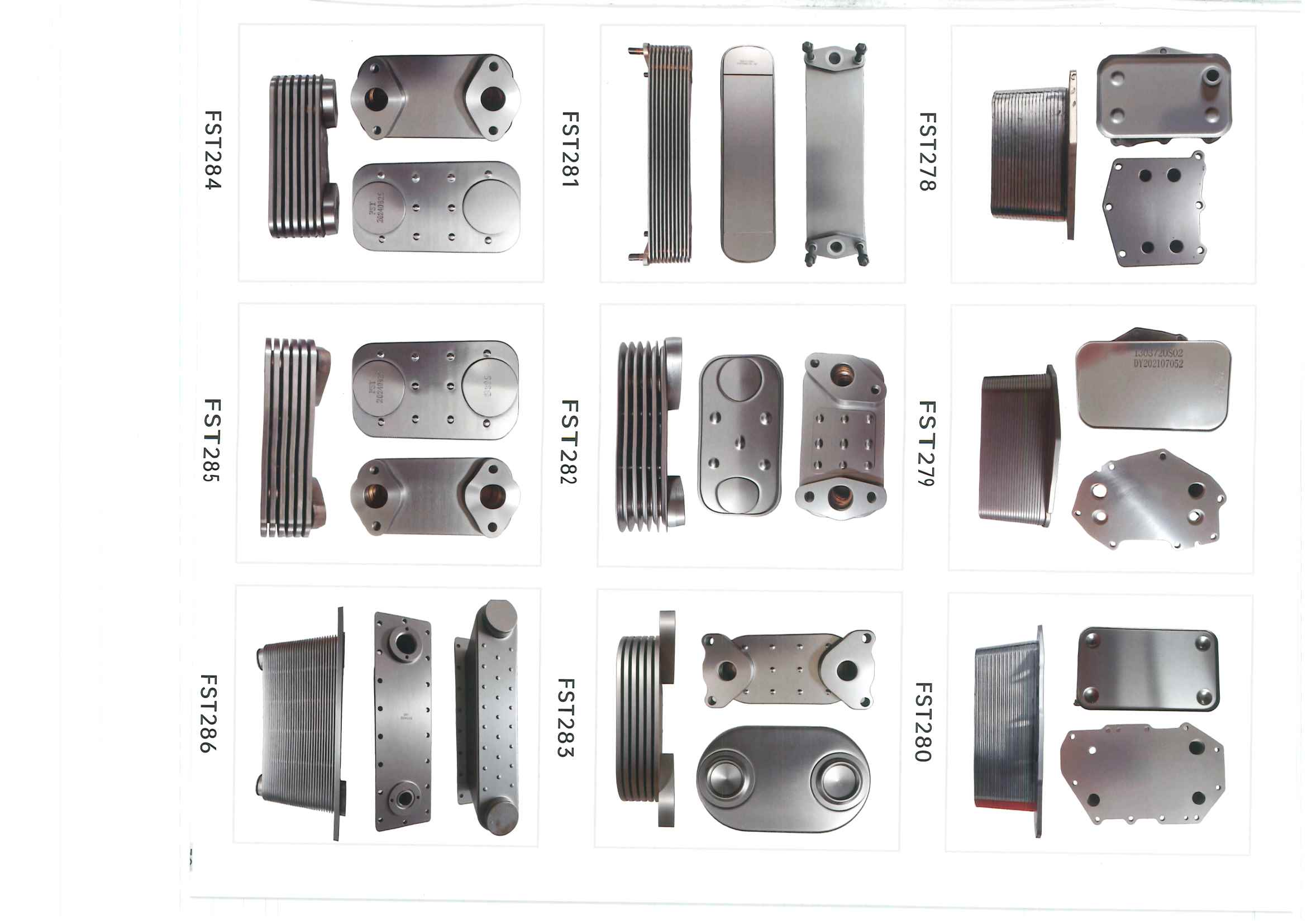 FST278–FST286 oil cooler references